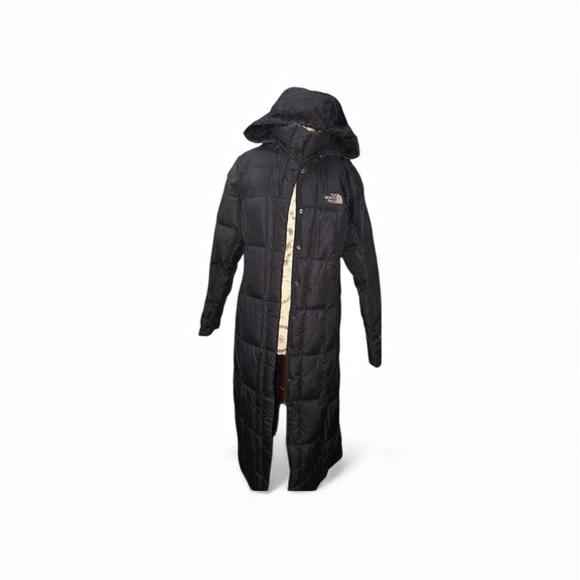 The North Face Women's Black Hooded Puffer Coat Maxi Long - Picture 1 of 9